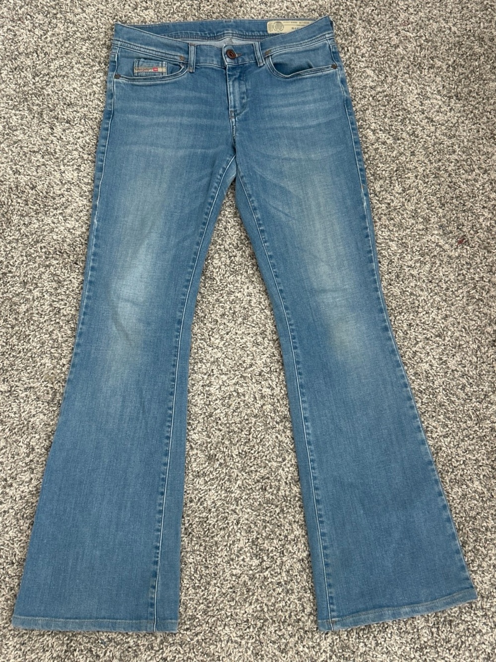 Diesel Light Blue Flare Jeans